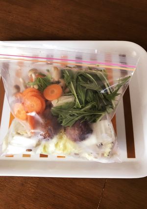 鍋の材料を冷凍!-レシピのメイン写真