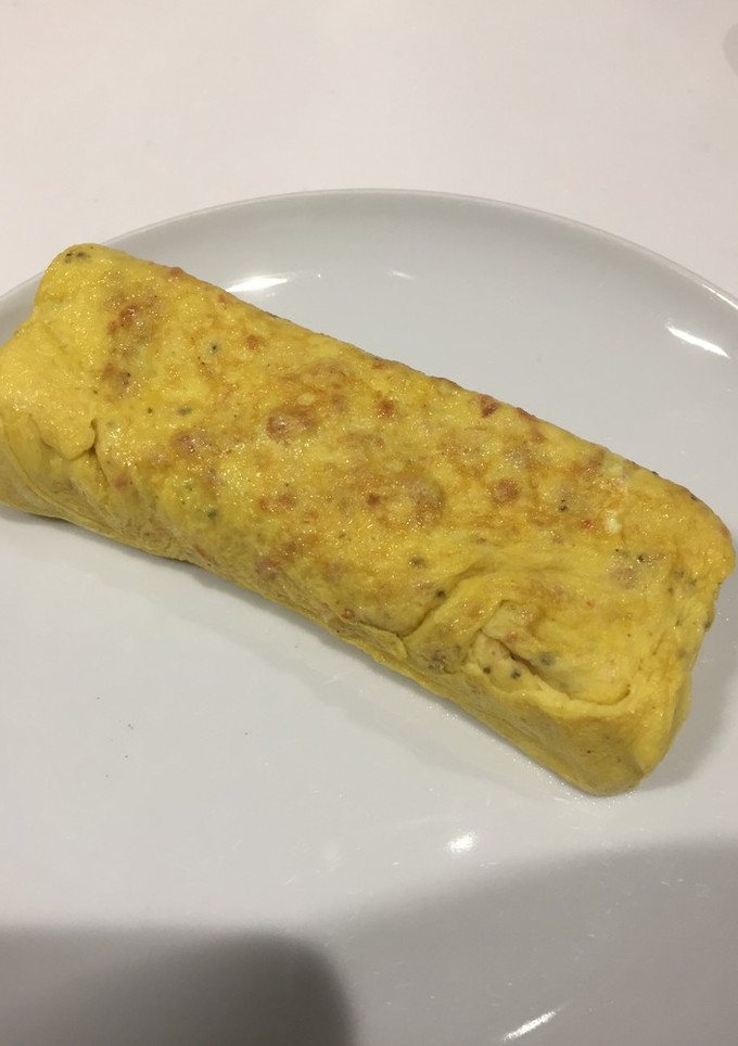 お弁当に刻み大葉と鮭フレークの卵焼き-レシピのメイン写真