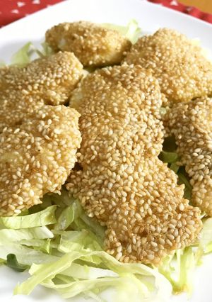 美人レシピ・タラのごま風味焼き-レシピのメイン写真