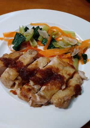 鶏肉ステーキのオニオンソース添え-レシピのメイン写真
