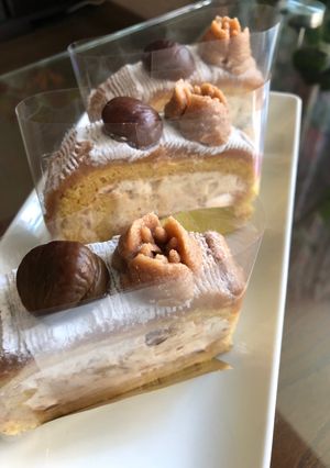 メイプルモンブランロールケーキ-レシピのメイン写真