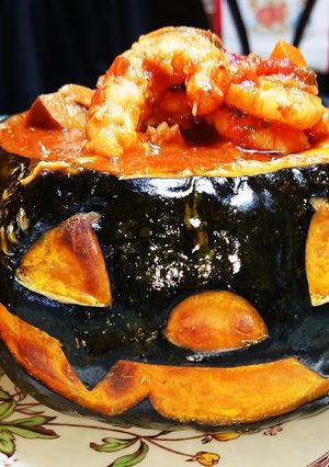 ジャックオーランタンのシチュー用ケース-レシピのメイン写真
