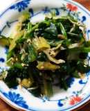 ほうれん草ときゅうりのちりめん和え