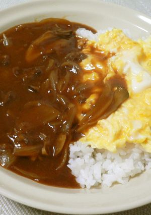 市販のルーでお店味★オムハヤシライス★-レシピのメイン写真