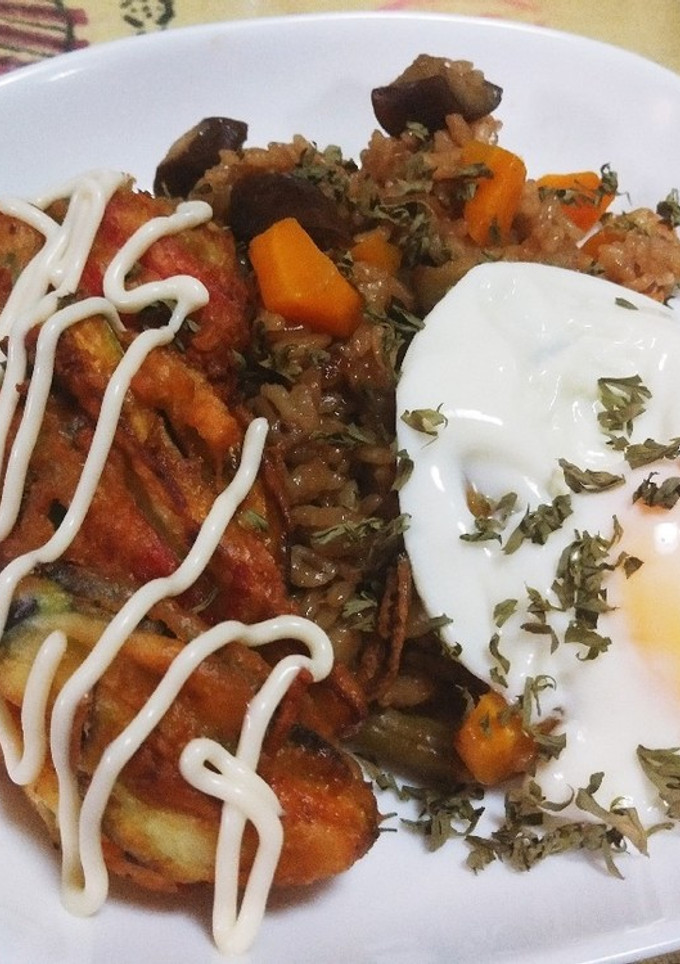 ウスターソース炊き込みご飯(簡単)-レシピのメイン写真