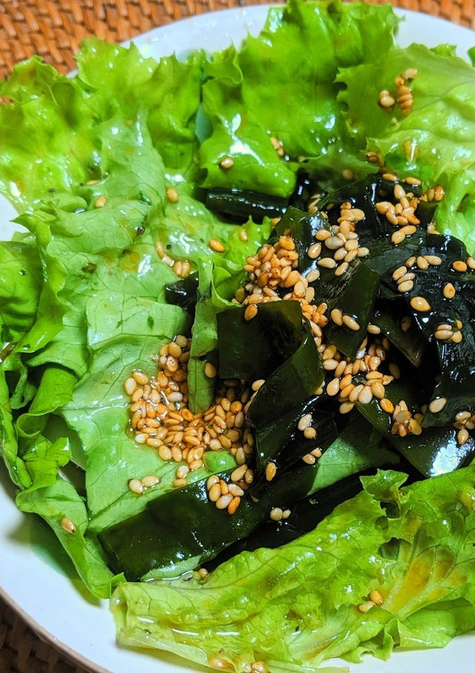 レタスとワカメの中華風サラダ-レシピのメイン写真