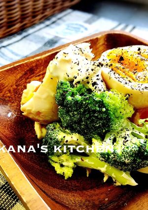 ササミ☆ブロッコリー☆煮玉子のサラダ♪♪-レシピのメイン写真
