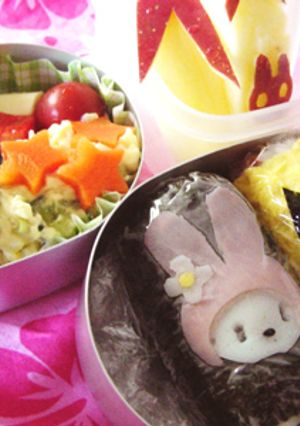 キャラ弁【マイメロールおにぎり】-レシピのメイン写真
