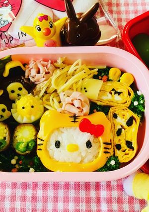 キティちゃん弁当 幼稚園 動物園 遠足-レシピのメイン写真