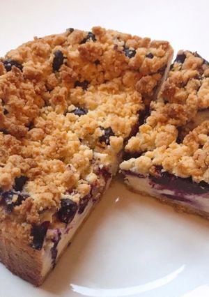 ブルーベリーのクランブルチーズケーキ-レシピのメイン写真
