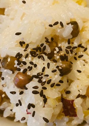むかごとサツマイモのご飯-レシピのメイン写真