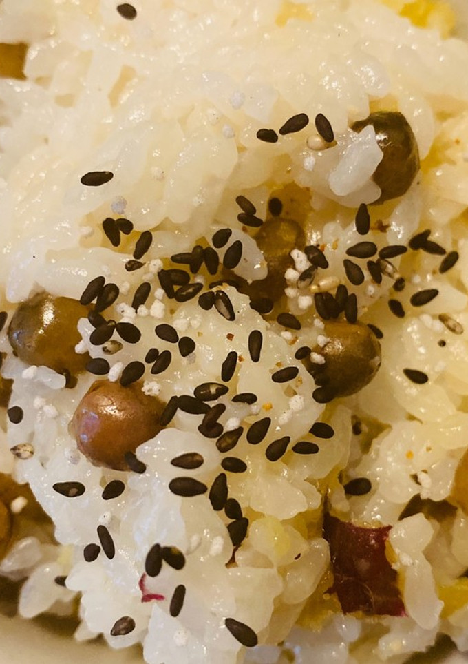 むかごとサツマイモのご飯-レシピのメイン写真