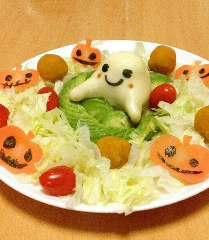 おばけちゃんのハロウィンかぼちゃサラダ by もふきゅう