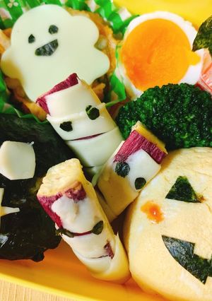 10分でフライパン要らずのハロウィン弁当-レシピのメイン写真