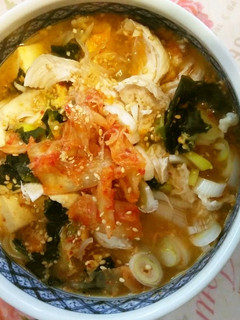 残った味噌汁とシラタキで、韓国温麺-レシピのメイン写真