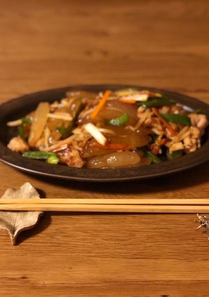 短い麺の炒め物-レシピのメイン写真