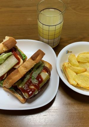 食パンで簡単チーズバーガー-レシピのメイン写真