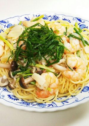 美味しい☆バジル風味の海老パスタ♪-レシピのメイン写真