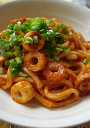 ケチャップ☆ちくわうどん-レシピのメイン写真