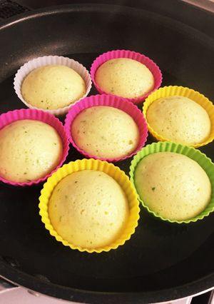 フライパンで野菜の蒸しパン♡-レシピのメイン写真