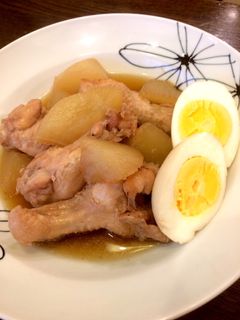 大根と鶏手羽元とゆで卵のこっくり煮♪-レシピのメイン写真