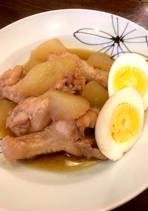 大根と鶏手羽元とゆで卵のこっくり煮♪-レシピのメイン写真