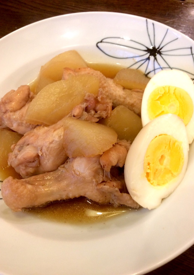 大根と鶏手羽元とゆで卵のこっくり煮♪-レシピのメイン写真