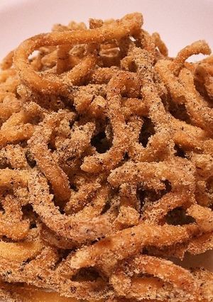 コーン味うどんスナック-レシピのメイン写真