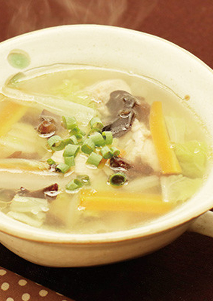 鶏肉と黒きくらげのぽかぽかスープ-レシピのメイン写真