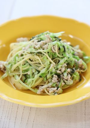 大葉と春キャベツのあっさりパスタ-レシピのメイン写真