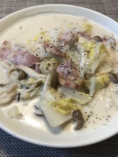 余った野菜で☆白菜のクリーム煮-レシピのメイン写真
