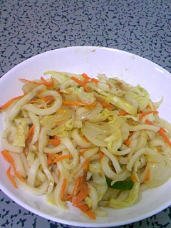 残り野菜DE焼きうどん-レシピのメイン写真