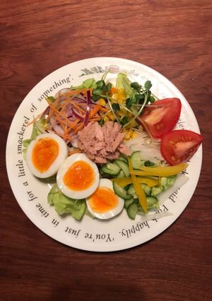 9種の野菜と卵とツナコーンのサラダ-レシピのメイン写真