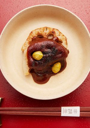 オリーブオイルで蓮根ねぎ味噌焼き-レシピのメイン写真
