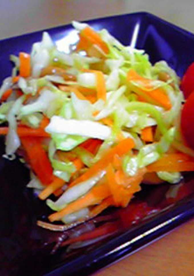 千切り野菜の納豆和え-レシピのメイン写真