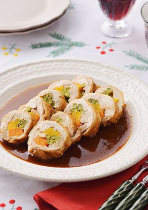 炊飯器で♪クリスマスチキンロール-レシピのメイン写真