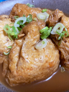 ヘルシー美味♪白滝ミンチの油揚げ巾着*-レシピのメイン写真