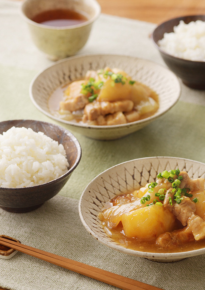 炊飯器で♪豚ばらとじゃがいもの甘辛煮-レシピのメイン写真
