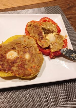 おつまみに最適！パプリカのミートローフ風-レシピのメイン写真