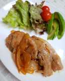 豚ロース薄切り肉♪簡単マーマレード炒め