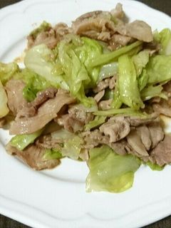 キャベツと豚こま肉のオイマヨ炒め-レシピのメイン写真