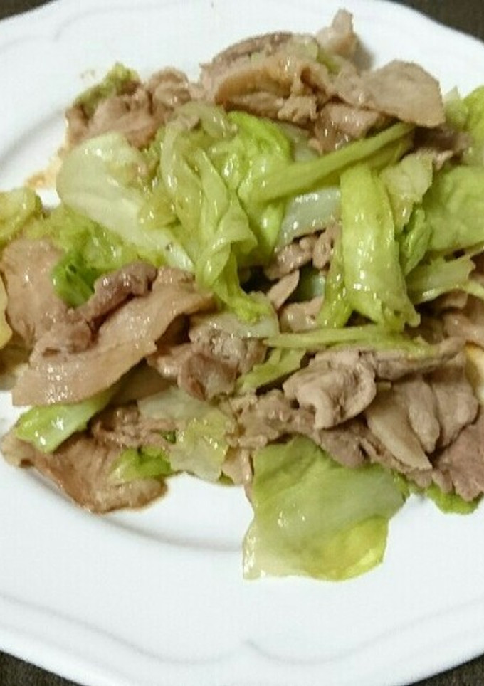 キャベツと豚こま肉のオイマヨ炒め-レシピのメイン写真