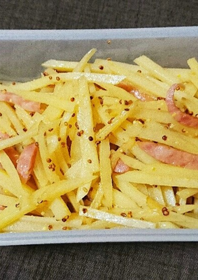 じゃがいもとウインナーの粒マスタード炒め-レシピのメイン写真