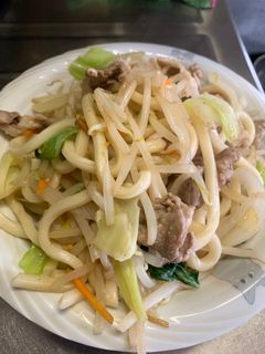 風邪ひいたから焼きうどんね-レシピのメイン写真