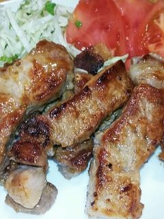豚ロースの、フライパンで簡単塩焼き。-レシピのメイン写真