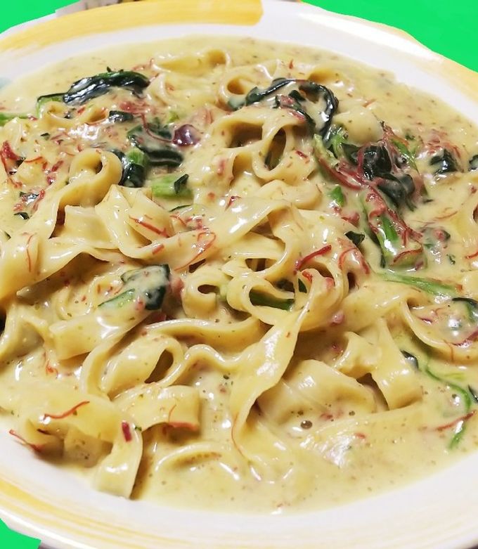 ジェノベーゼクリームパスタ-レシピのメイン写真
