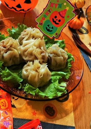 ハロウィンにも！【パンプキンしゅうまい】-レシピのメイン写真