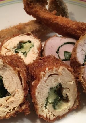 肉巻きフライ　豚フィレ　チーズ　大葉　-レシピのメイン写真