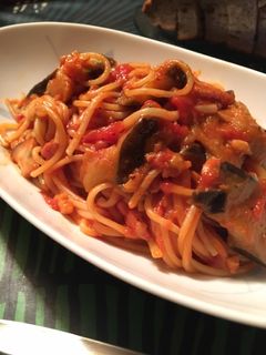 ナスとベーコンのトマトスパゲティ-レシピのメイン写真