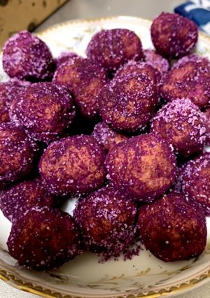 簡単　さつまいもド風もちもち 芋ドーナツ-レシピのメイン写真